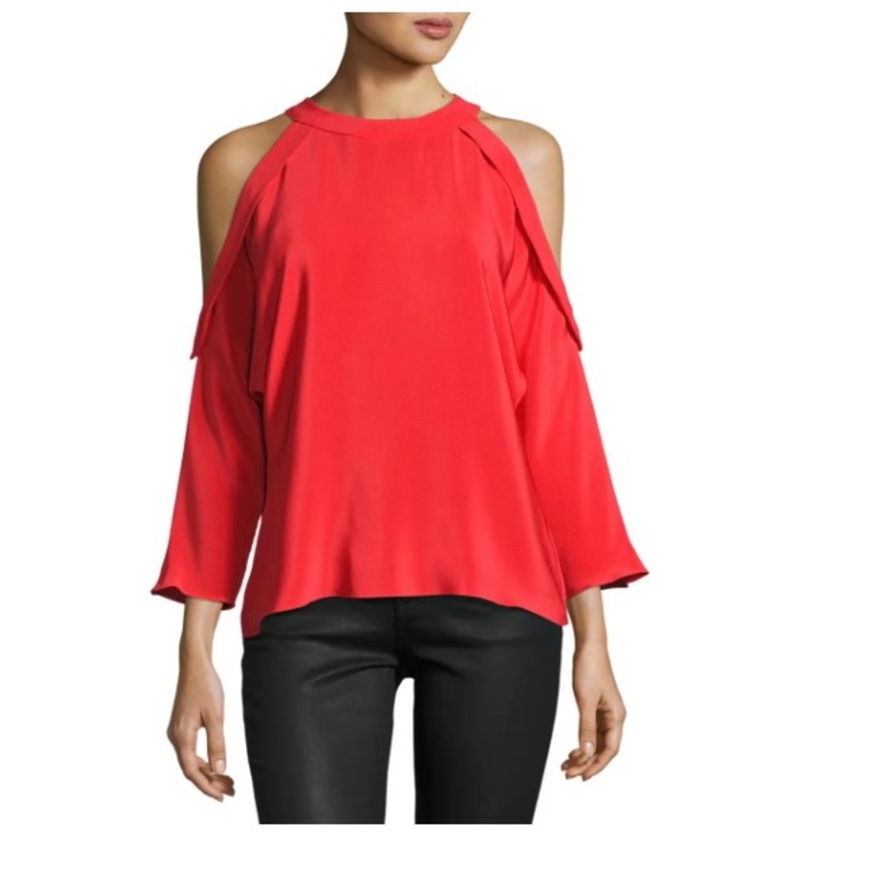 Ramy Brook Vivica top in red, size XS